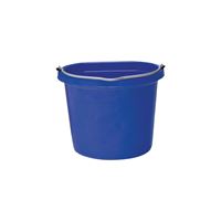 Fortex-Fortiflex FB-108 Series FB-108BL Bucket, 8 qt Volume, Rubber/Polyethylene, Blue 