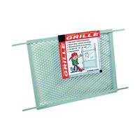 Make-2-Fit PL 15515 Hinged Screen Door Grill, 34-1/2 in W, 20 in H, Plastic, For: 30 to 36 in W Sliding Screen Doors 