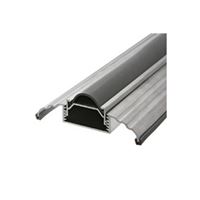 Frost King DAT39H Top Threshold, 36 in L, 3-1/2 in W, Aluminum/Vinyl, Silver 