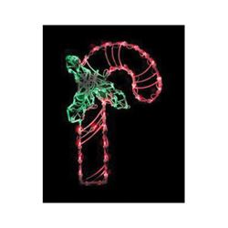 Hometown Holidays 60309 Pre-Lit Christmas Candy Cane Decor, 16 in L, LED Bulb, Pack of 12 