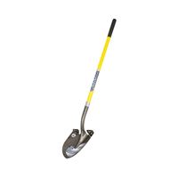 Vulcan 33251 PRL-F Shovel, 14 ga Gauge, Carbon Steel Blade, Fiberglass Handle, Cushion Grip Handle, 48 in L Handle 
