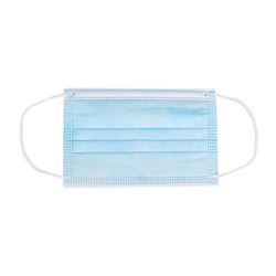Exclusively Orgill WGBZ04-20 Face Mask, 5-1/2 x 3-1/2 in, 3-Layer, Blue, Elastic Ear Loop Fastening, Disposable 