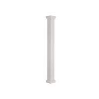 AFCO 600EC0708 Column, 8 ft H, Square, Aluminum, White 