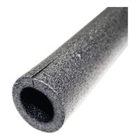 M-D 50148 Pipe Insulation, 6 ft L, Polyethylene, Black, 1/2 in Pipe, Pack of 70 