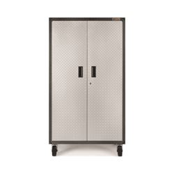 Gladiator GALG36CKXG Mobile Storage Cabinet, 225 lb, 5-Shelf, Steel, Silver Tread 