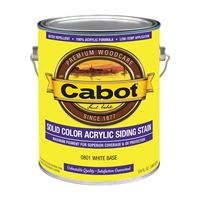 Cabot 800 Series 140.0000801.007 Solid Color Siding Stain, Natural Flat, Liquid, 1 gal, Can, Pack of 4 