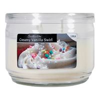 CANDLE-LITE 1879553 Scented Candle, Creamy Vanilla Swirl Fragrance, Ivory Candle, Pack of 4 