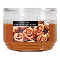 CANDLE-LITE 1879549 Scented Candle, Cinnamon Pecan Swirl Fragrance, Caramel Brown Candle, Pack of 4 