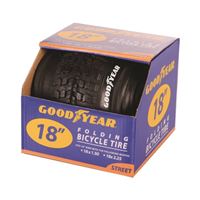 Kent 91054 Bike Tire, Folding, Black, For: 18 x 1-1/2 to 2-1/2 in Rim, Pack of 2 