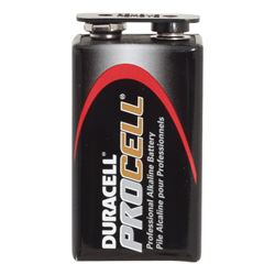 Procell PC1604BKD Battery, 9 V Battery, 550 mAh, Alkaline, Manganese Dioxide, Rechargeable: No 
