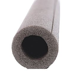 Frost King 5P12XB6 Pipe Insulation, 1-1/8 in Dia, 6 ft L, Foam, Gray, 1 in Copper, 3/4 in Iron Pipe Pipe 