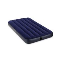 INTEX 68757 Downy Airbed Mattress, 75 in L, 39 in W, Twin, Vinyl, Blue, Pack of 4 