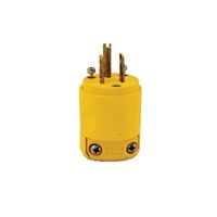Leviton 000-515PV-000 Electrical Plug, 2 -Pole, 15 A, 125 V, NEMA: NEMA 5-15P, Yellow 