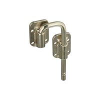 National Hardware N238-972 Sliding Door Lock, Steel, Nickel 