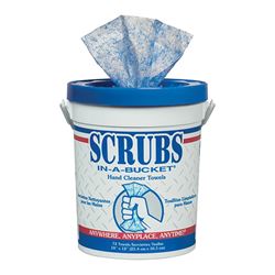 Scrubs In-A-Bucket 42274 Hand Cleaner Towel, 12 in L, 10 in W, Citrus, Polypropylene 