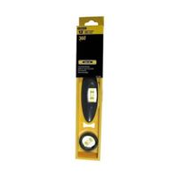 Stanley 42-466 I-Beam Level, 12 in L, 3-Vial, Non-Magnetic, ABS, Black/Yellow 