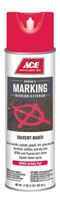 Ace  Sovent-Based  APWA Safety Red  Upside-Down Marking Spray Paint  17 oz. 
