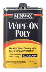 Minwax Indoor Clear Satin Wipe On Polyurethane 1 qt. 