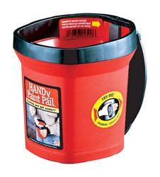 HANDy Paint Pail Plastic Bucket 1 qt. Red 