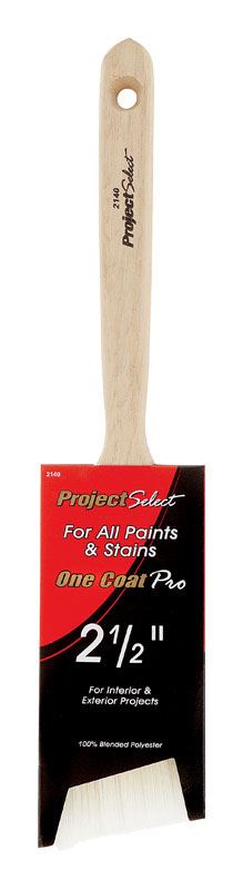 Linzer Project Select  2-1/2 in. W Angle  Polyester Blend  Trim Paint Brush - VSHE145195