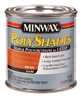 Minwax PolyShades Transparent Polyurethane Polyurethane Stain Pecan 1/2 pt. 