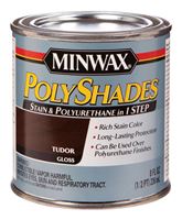 Minwax PolyShades Transparent Polyurethane Polyurethane Stain Tudor 1/2 pt. 