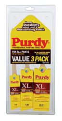 Purdy XL Multi-Packs 1, 1-1/2 and 2 in. W Assorted Shapes Polyester Paint Brush Set 
