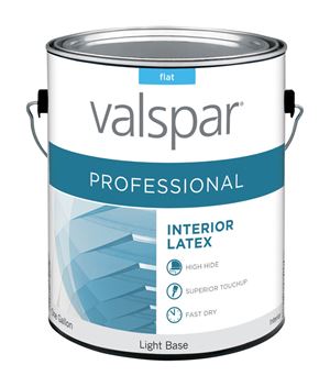 Valspar Contractor Professional Flat Tintable Light Base Acrylic Latex Paint 1 gal.