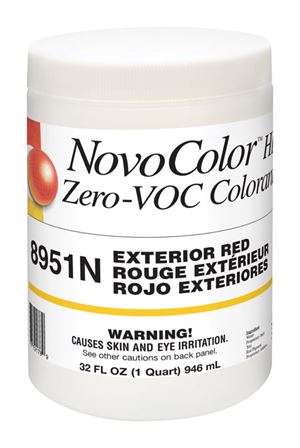 NovoColor HP RR Exterior Red Paint Colorant 1 qt.