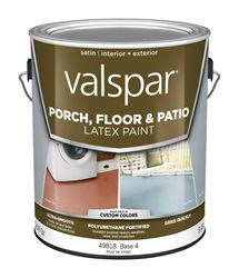 Valspar Interior/Exterior Latex Porch & Floor Paint Tintable Satin 1 gal. Base 4 