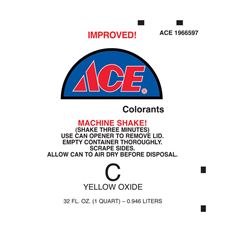 Ace Universal Machine C Yellow Oxide Paint Colorant 1 qt. 