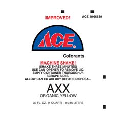 Ace Universal Machine AXX Organic Yellow Paint Colorant 1 qt. 