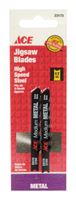 Ace High Speed Steel Universal 2-3/4 in. L Jig Saw Blade 17 TPI 2 pk 