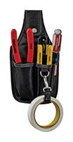 Craftsman 3 pocket Black Polyester Electricians Pouch 7.5 in. H x 4.3 in. L 