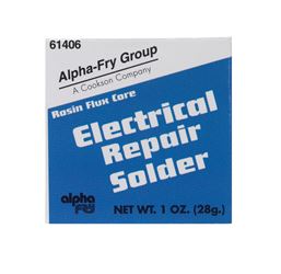 Alpha Fry  Tin / Lead  For Electrical Repair Solder  1 oz. 40% Tin, 60% Lead  For Electrical Solderi 