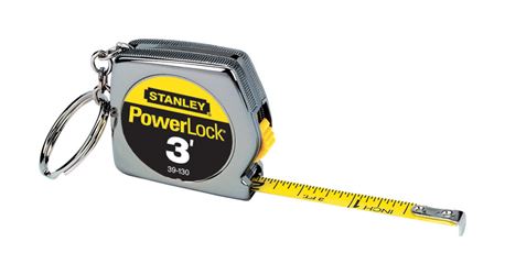 Stanley PowerLock Key Chain Tape Measure 1/4 in. W x 3 ft. L 