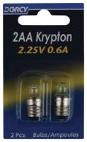 Dorcy 2AA Flashlight Bulb 2.25 volts Krypton Screw 