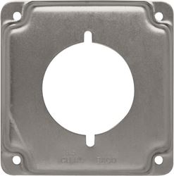 Raco Square Steel Electrical Cover For 1 Receptacle Gray 