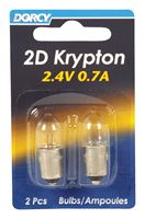 Dorcy 2D Flashlight Bulb 2.4 volts Krypton Bayonet 