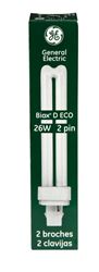 GE  Ecolux  Fluorescent Bulb  26 watts 1710 lumens Biax  T4  6.67 in. L Cool White  1 pk 