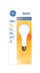 GE Incandescent Light Bulb 300 watts 6120 lumens 2715 K Pear Straight PS25 Medium Base (E26) 1 