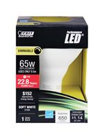 FEIT Electric LED Bulb 9.5 watts 750 lumens 2700 K Medium Base (E26) BR30 Soft White 65 watts e 