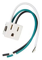 Jandorf 3-Prong Electrical Outlet 15 amps 125 volts White 