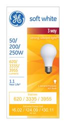GE  Incandescent Light Bulb  50/200/250 watts 620/3,335/3,955 lumens 2800 K A-Line  A21  Medium Base 