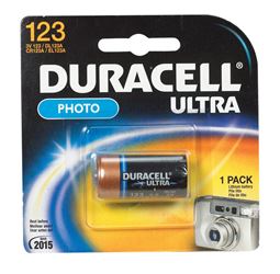 Duracell Lithium Camera Battery 123 3 volts 