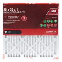 Ace  20 in. L x 20 in. W x 1 in. D Pleated  Microparticle Air Filter  11 MERV 