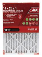 Ace 20 in. L x 14 in. W x 1 in. D Pleated Microparticle Air Filter 11 MERV 