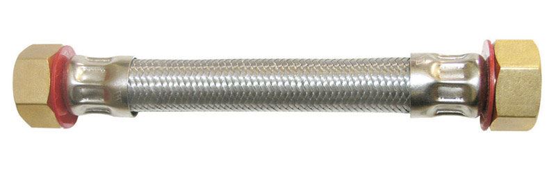 Ace 3/4 in. FIP x 3/4 in. Dia. FIP Stainless Steel Water Heater Supply Line 12 in. 