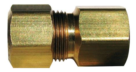 JMF 3/8 in. FPT Dia. x 1/4 in. FPT Dia. Brass Low Lead Adapter 