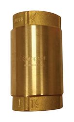 Campbell 1-1/4 in. Yellow Brass Check Valve 